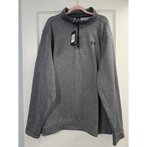Under Armour UA Storm 1/4 Zip Pullover Mens 3XL Gray Golf Sweater Fleece‎ NWT